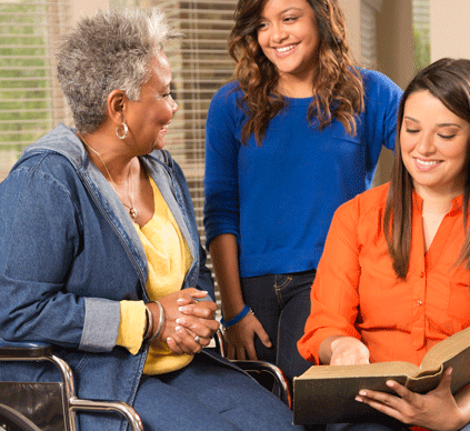 Support for residential care and at home.